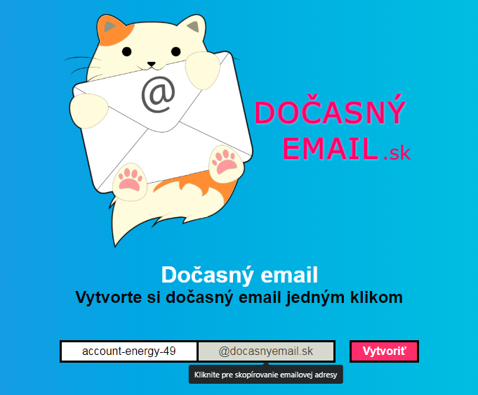 Dočasný email